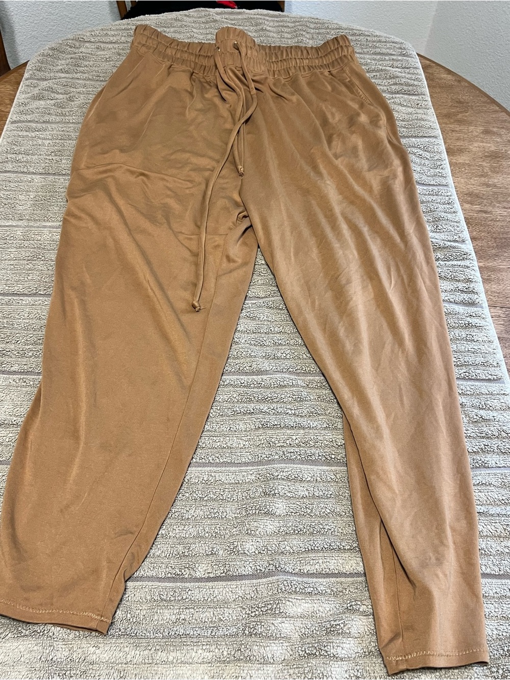 Fabletics Women's XXL Brown Jogger Pants Drawstring Elastic Waist Athleisure